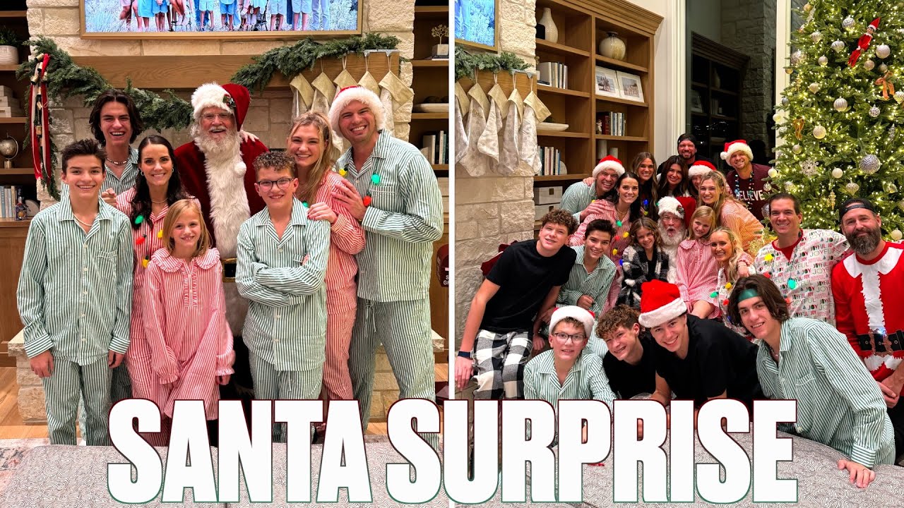 FULL BINGHAM FAMILY CHRISTMAS SECRET SANTA REVEAL AND GIFT EXCHANGE WITH SURPRISE VIST FROM SANTA!
