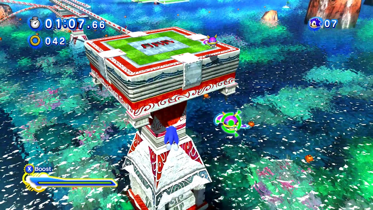 Sonic Generations: Seaside Hill Act 2 - Modern Sonic (4K 60FPS)