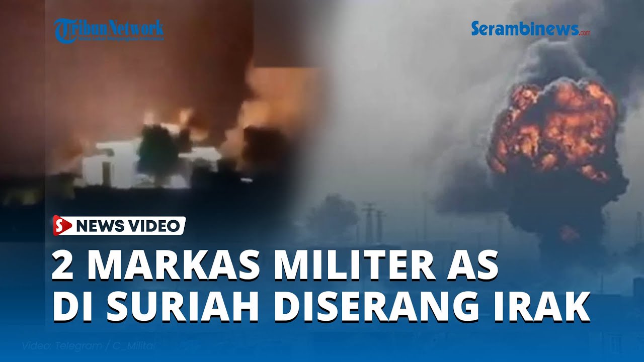 2 Markas Militer AS di Suriah Diserang Irak, Membara Dihajar Drone