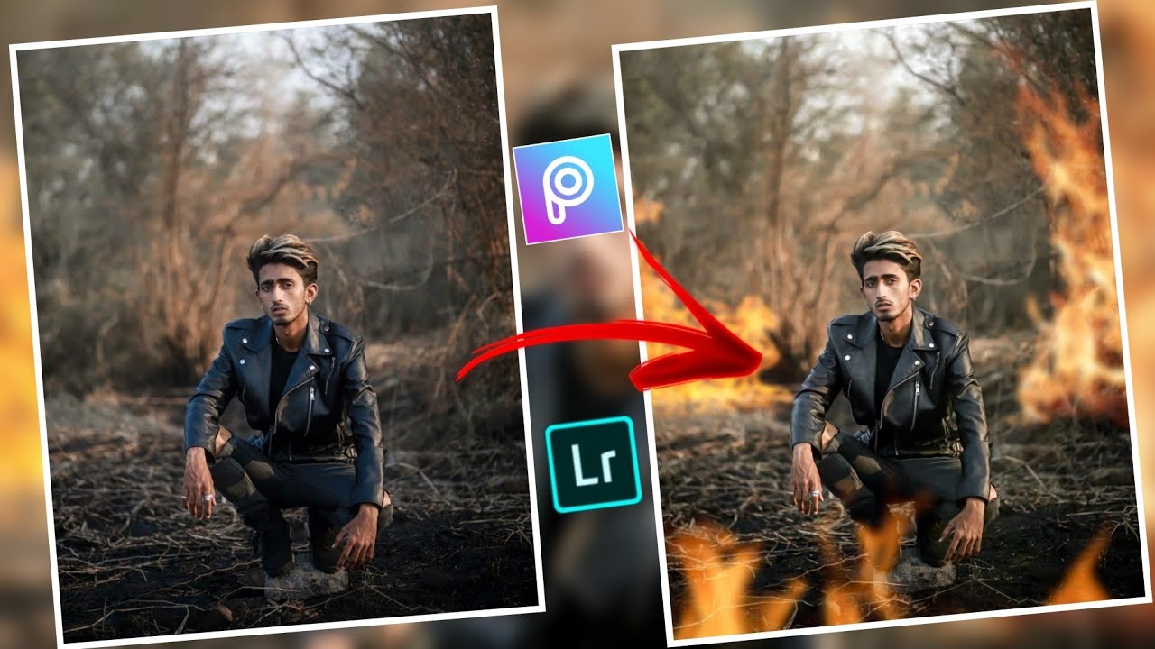 picsart real fire manipulation photo editing tutorials picsart fire photo editing