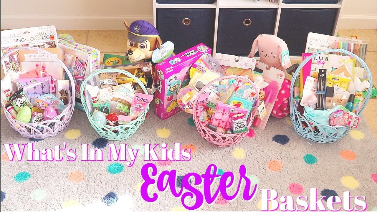 What's In My Kids Easter Baskets 2019 || Easter Basket Ideas Toddler to Preteen