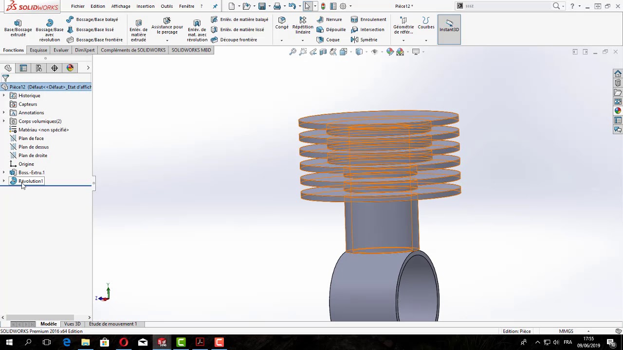 SolidWorks Tutorial : Tuto 5.1 Carter 2/3