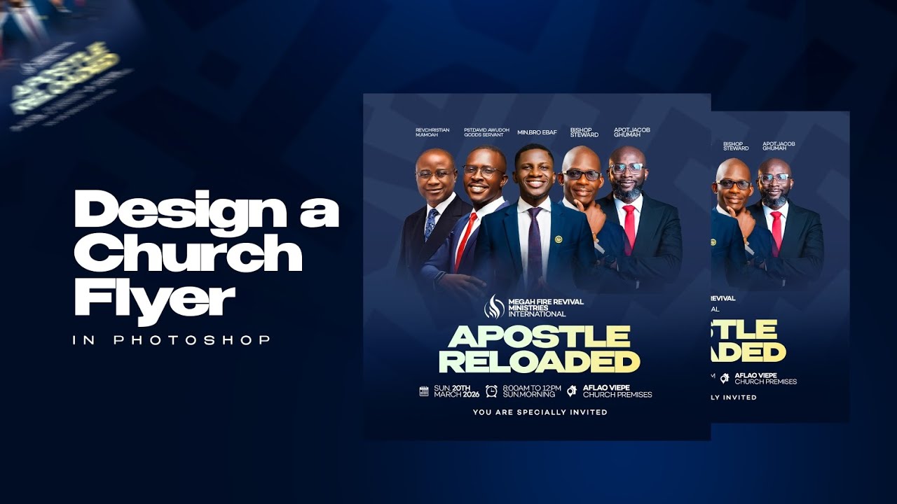 Design a church flyer in photoshop