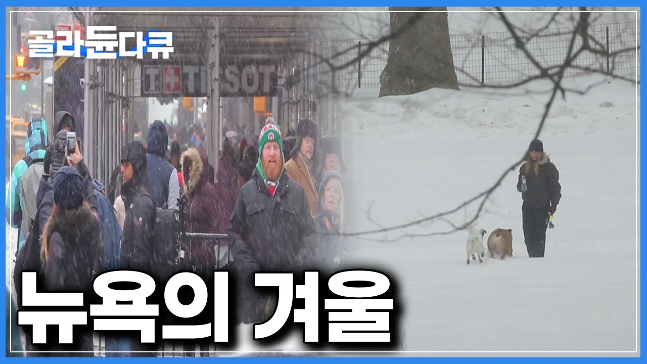 전세계인들이 사랑하는 도시 뉴욕, 눈으로 뒤덮인 겨울 실제로 방문해보니｜#골라듄다큐