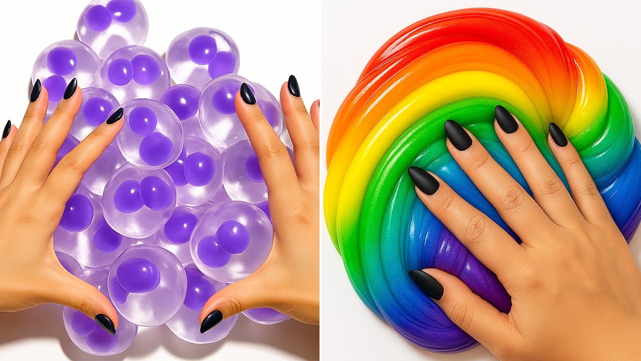 Расслабляющие АСМР-видео со слаймом для сна | Satisfying Slime No Talking ASMR 3842