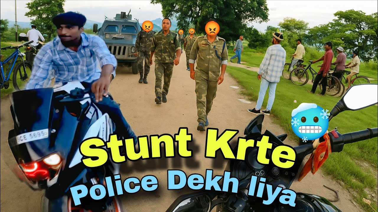 Birthday Me Stunt Krte Police 🚨 Aa Gya 😱 ll Domi 250 Exaust Out 🙂 Sc Project Faill 🥶Surymandir 2025