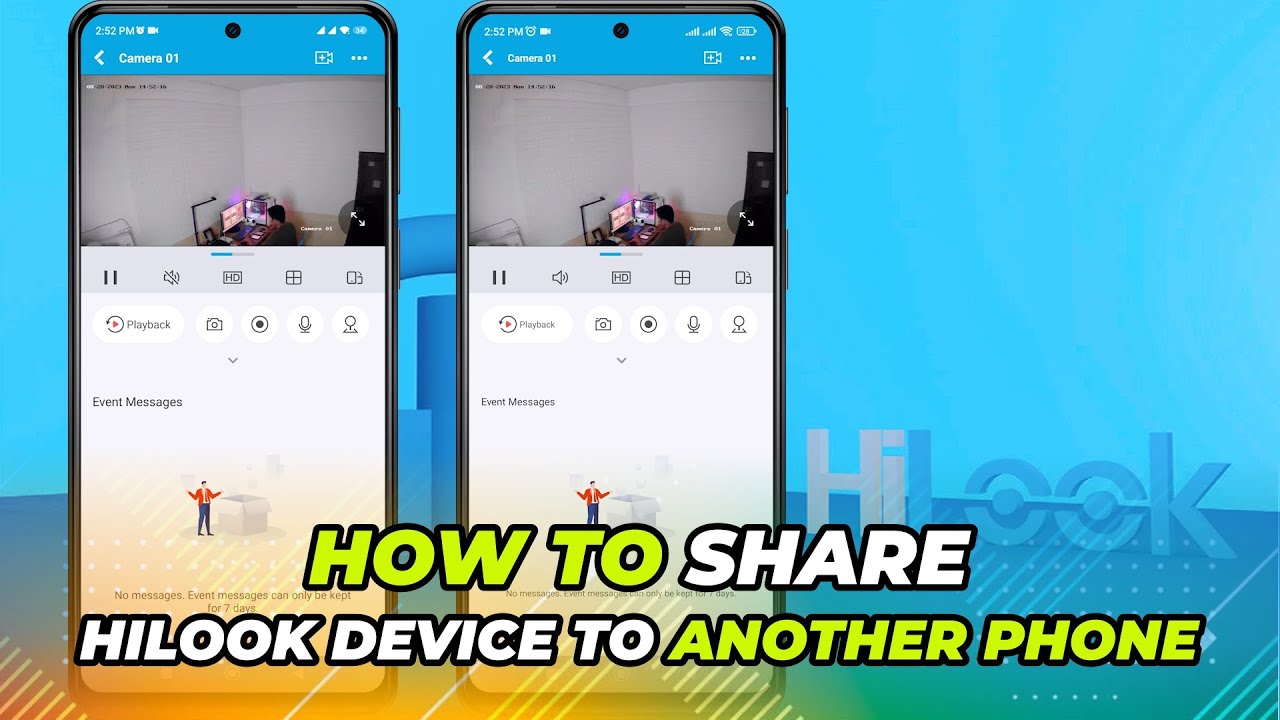 How To Share HiLook Device To Another Phone | HiLook Share Device