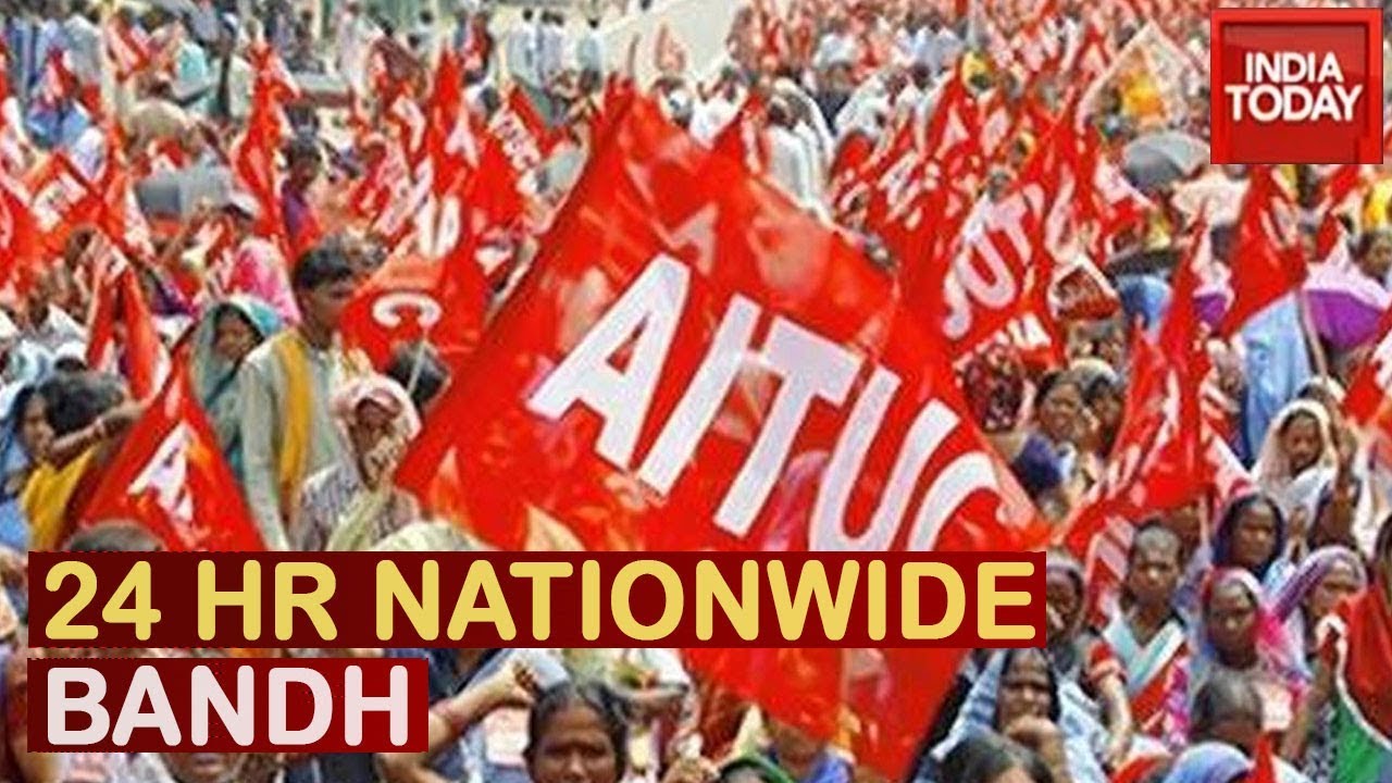 Nationwide Bandh Today In Protest Of 'Anti-Labour' Policies | Watch Protests In Several Cities