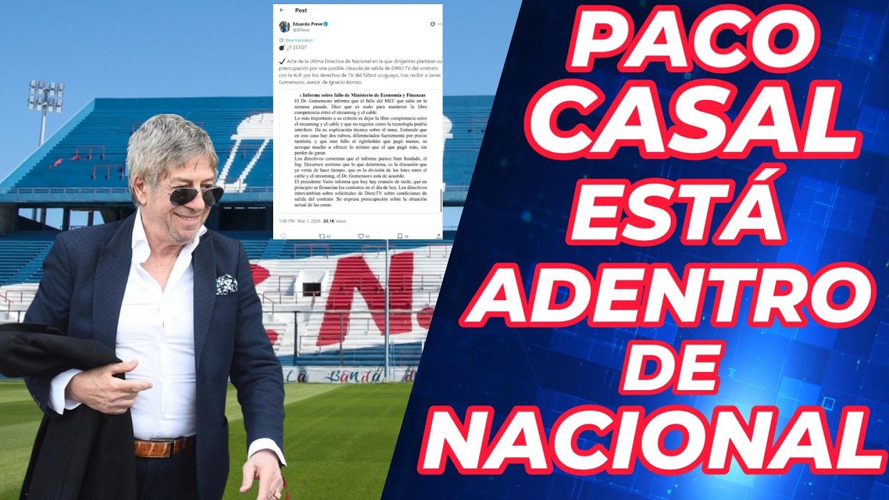 NACIONAL INVADIDO POR PACO CASAL-MOSTRÓ SU PODER PARA DECIR QUE ÉL ESTÁ EN TODOS LADOS