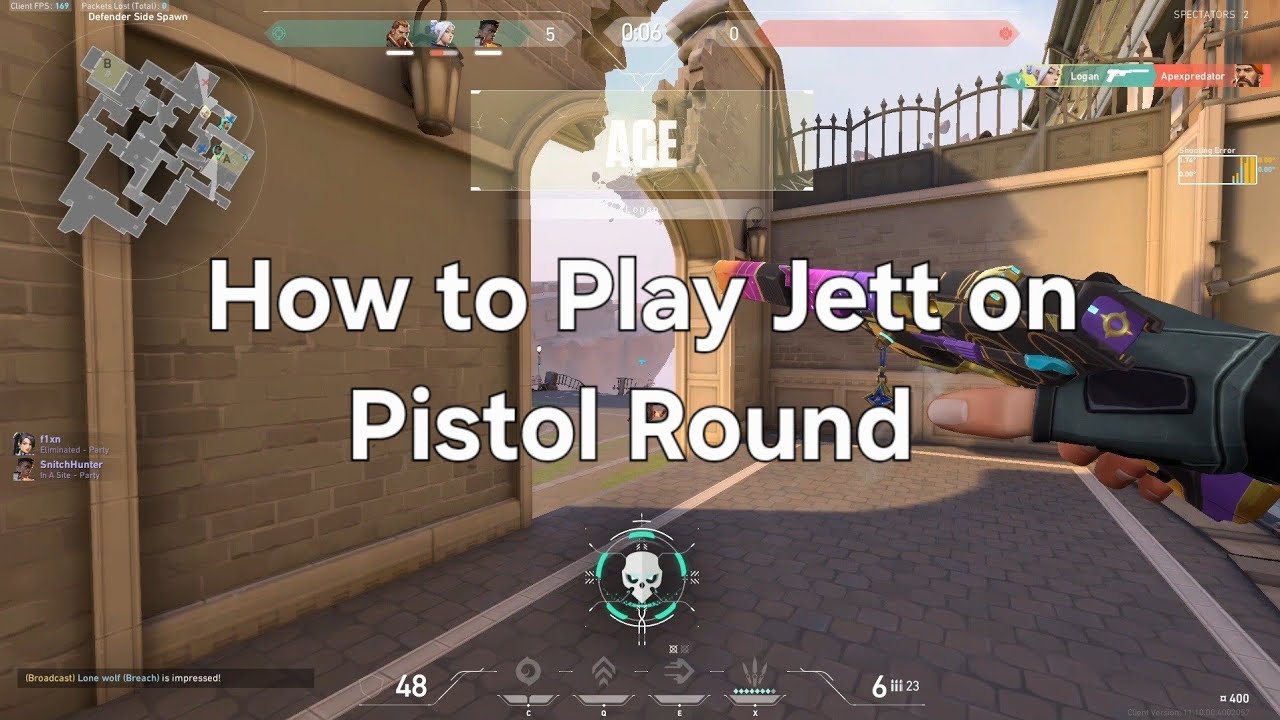 This Is How You Play Jett on Pistol Rounds