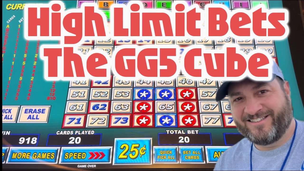 High Limit Keno Action with The Gambling Gary 5 Cube! 