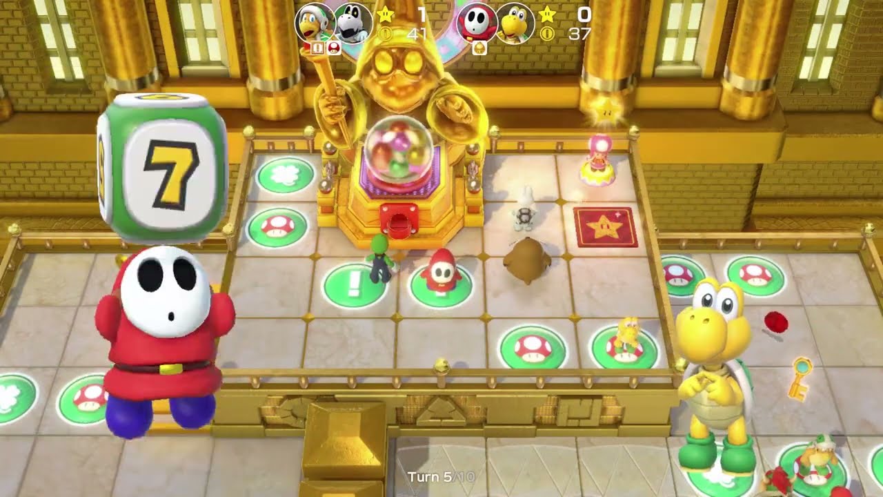 Super Mario Party | Shy Guy & Koopa Troopa vs Hammer Bro & Dry Bones #357 Turns 10 (Player 1)