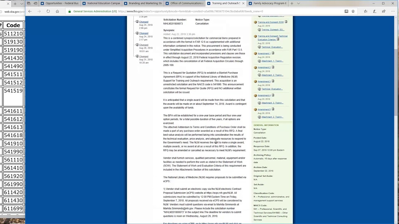 DSBS Lesson 3.5 | Using FedBizOps for NAICS Analysis | GovCon Chamber of Commerce