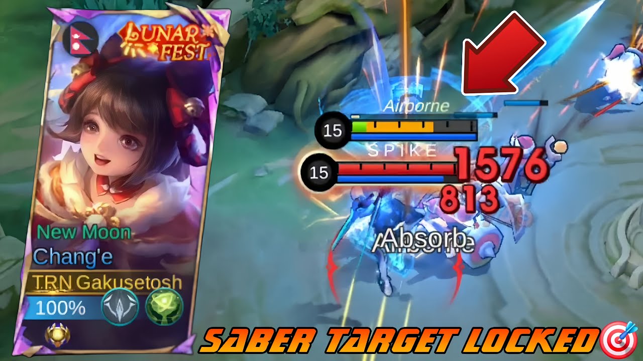 SABER TARGET LOCKED ON ME🤬WATCH HOW I DESTROY HIM🔥CHANG'E META!!! MLBB