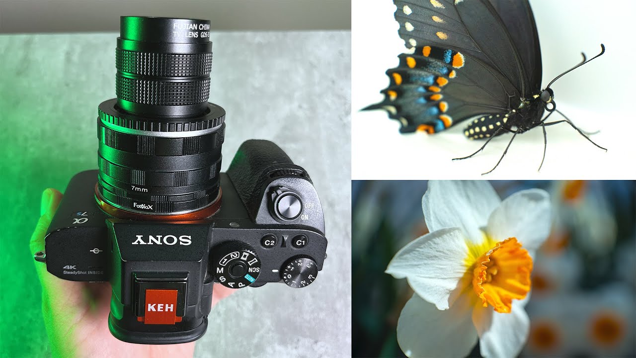 Turning a Cheap C-mount Lens into a Full Frame Macro Lens