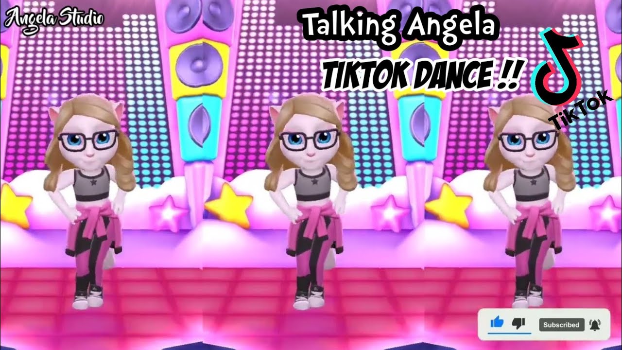 Cute Talking Angela Dance Tiktok Viral cat voice song | Angela Studio