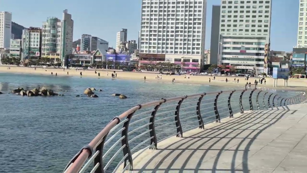 광안리 해변에서