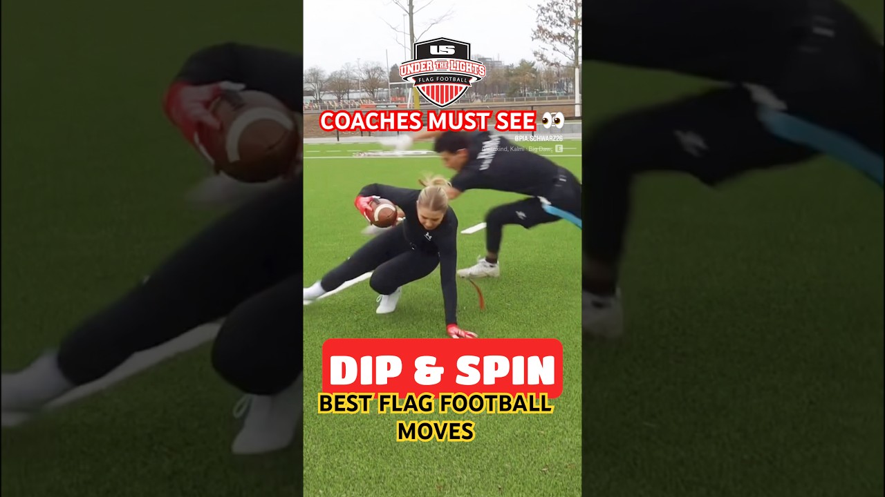 Best Flag Football Moves! Must see. #flagfootball #bestmoves #athletes #football #coaching