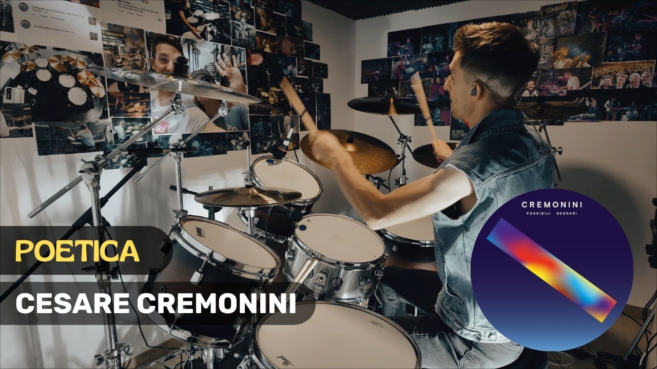 CESARE CREMONINI - POETICA - Drum Cover  @cesarecremoninimusic