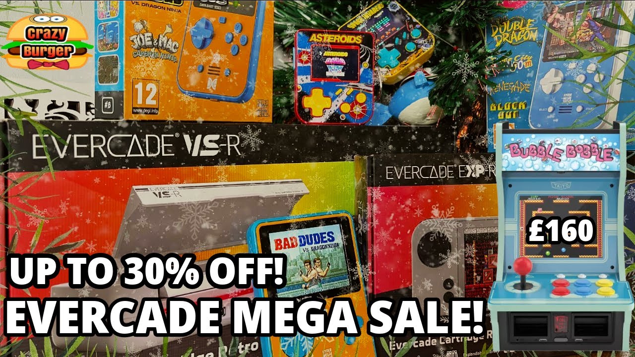 Мега-распродажа Evercade к Рождеству! Скидки до 30%! Evercade Alpha теперь всего за 160 фунтов ст...