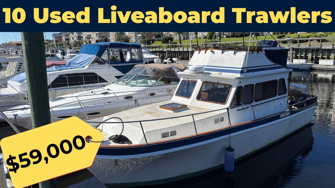 10 Used Liveaboard Trawler Yachts For Sale Under $65,000