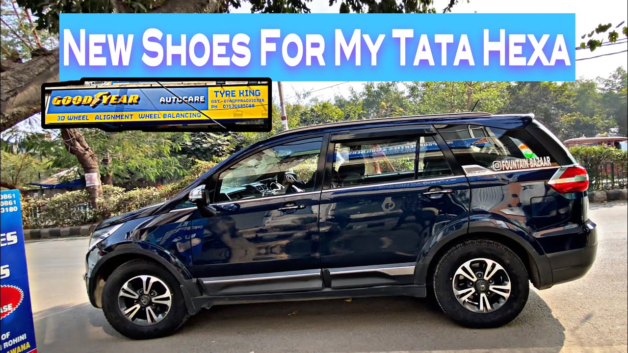 TATA Hexa Alloy & Tyre Upgrade | Tata Genuine Alloy & Good Year Tyres | Sam0007