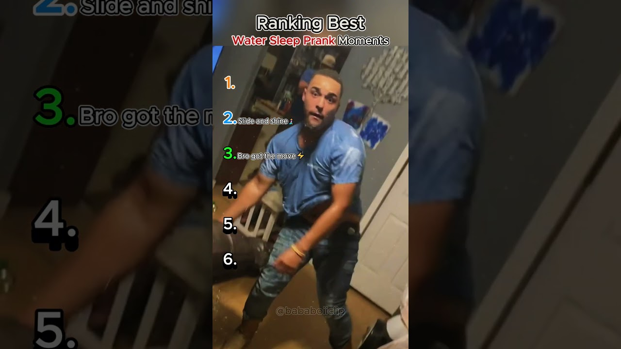 Ranking Best Water Sleep Prank Moments