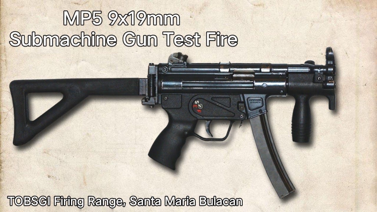 MP5 9x19mm Submachine Gun -Test Fire | Ang lakas pala nito