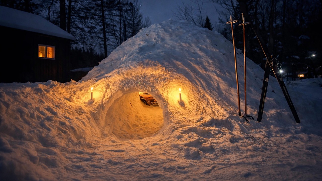 -23° in a Quinzee | No Sleeping Bag | Surviving the Canadian Winter EP. 03
