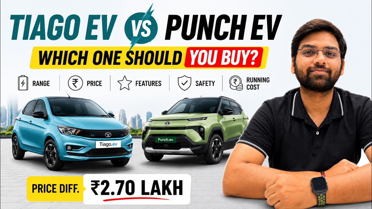 Tata Tiago EV vs Punch EV 2026 | ₹2.7 Lakh Extra for Punch EV Worth It?