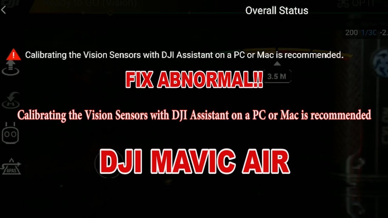 Cara Kalibrasi Sensor Vision DJI Mavic Air Indonesia