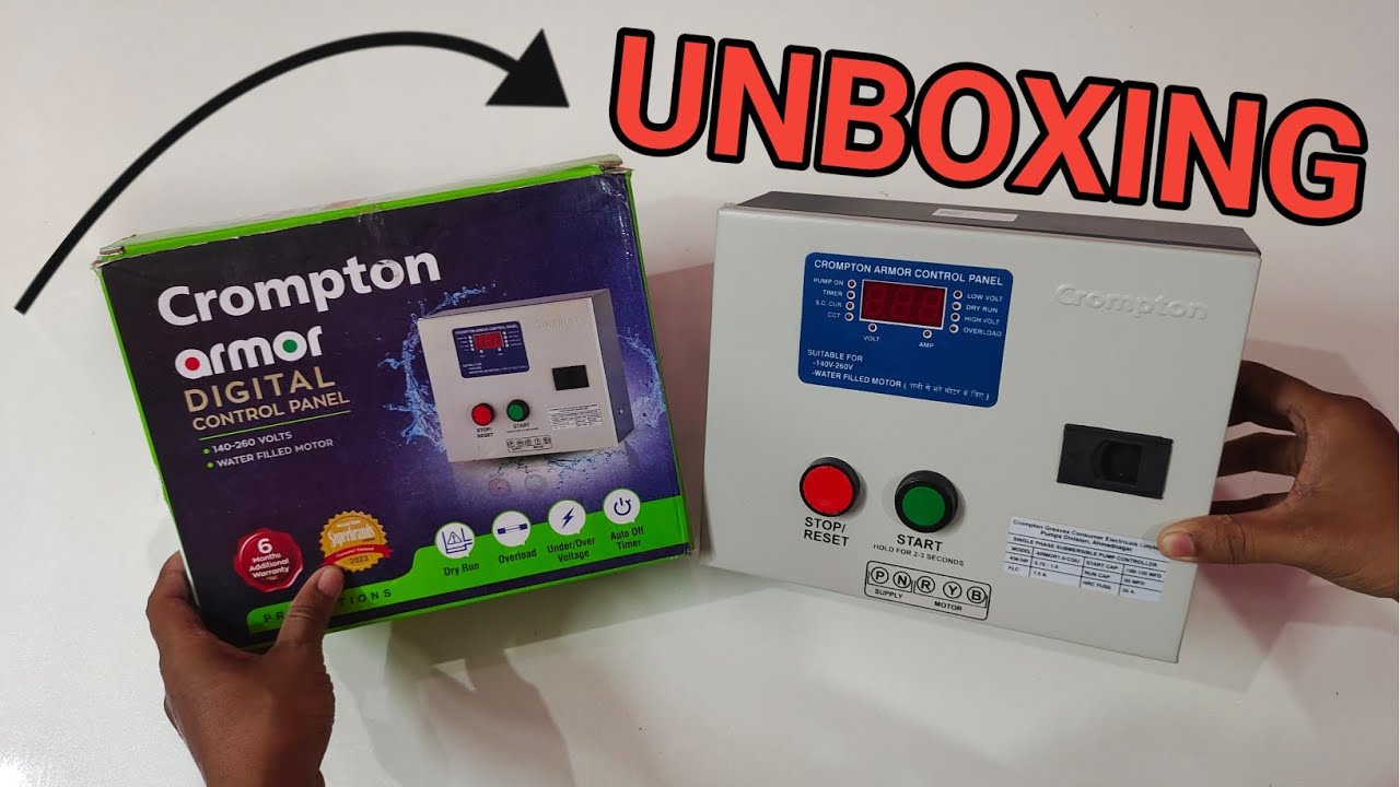 Crompton Armor Digital Control Panel | Unboxing | Best Digital Control Panel for Borewell