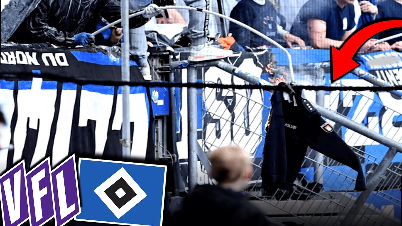 CDN-Ultras fackeln Polizei-Jacke ab! (HSV - Osnabrück)