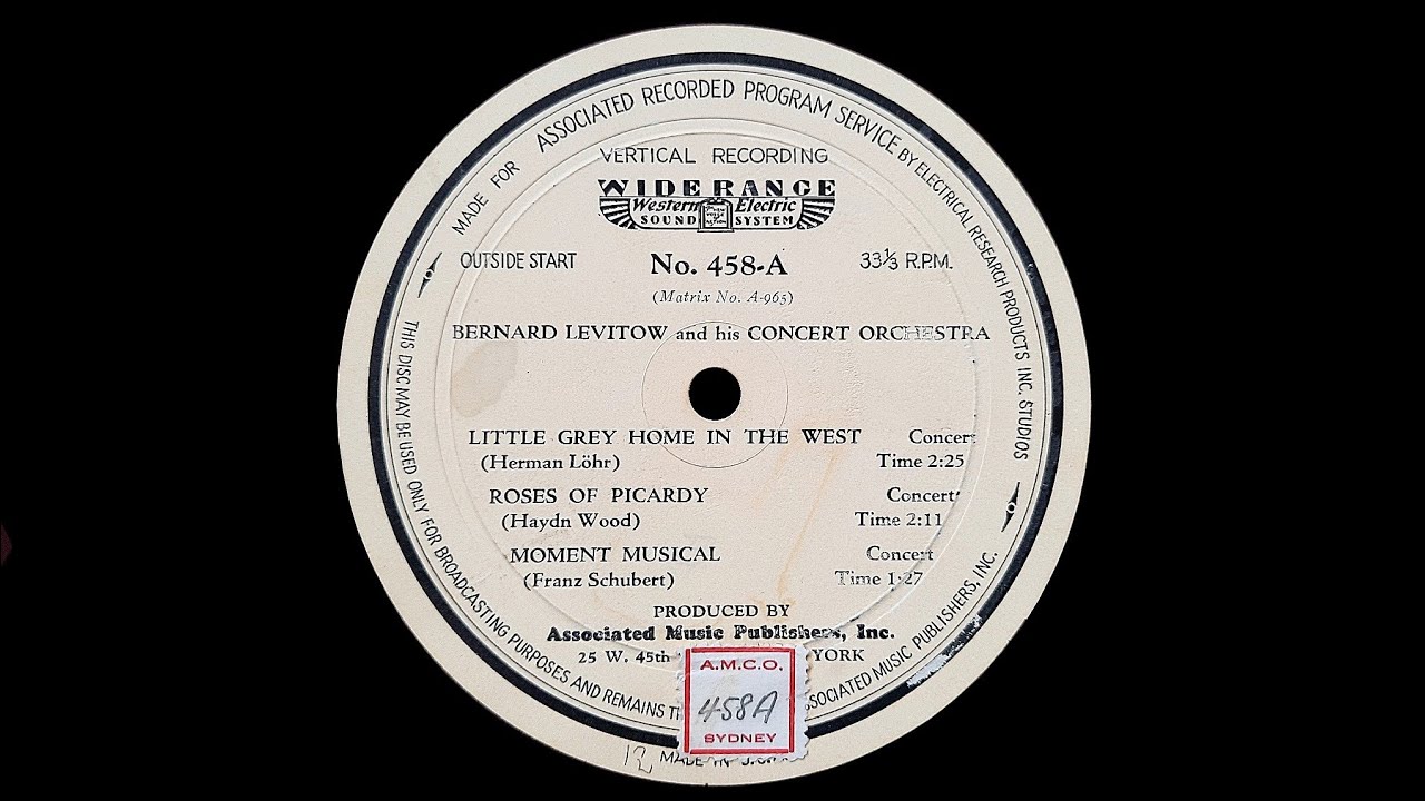 Bernard Levitow And His Concert Orchestra
