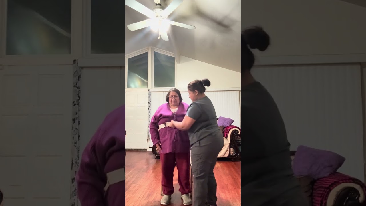 Ambulating using a gait belt