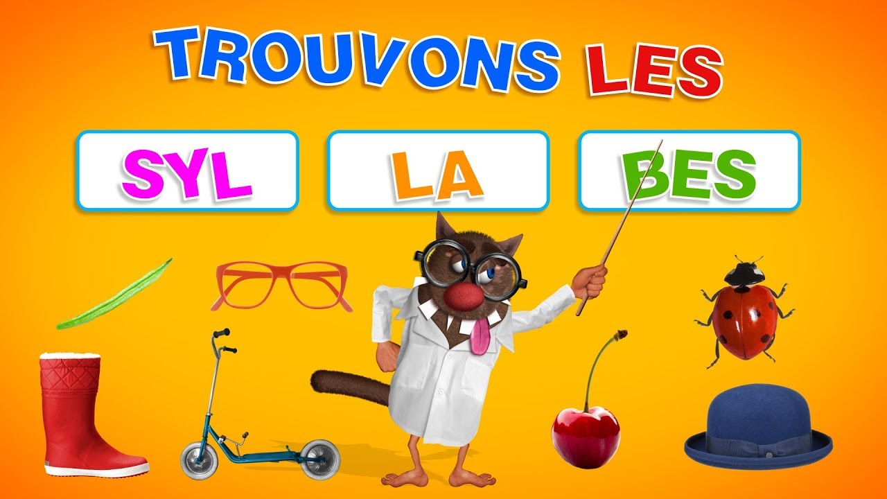 Foufou - Trouvons les syllabes (Learn the syllables for kids) Serie 01 4K