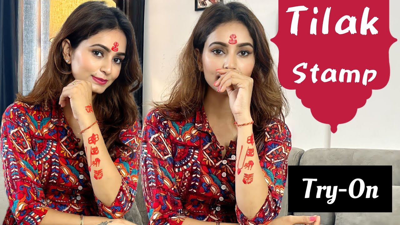 Tilak Stamps Se Tilak Kaise Lagayen | Tilak Stamp | Rishika Singh Chandel