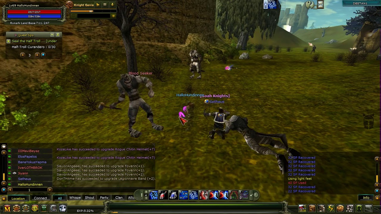 Destan serveri setheus ronarkland base blood seker koxper farm.