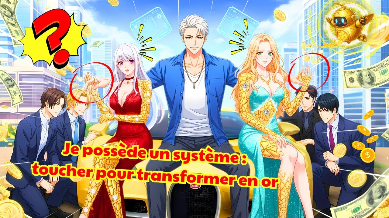 Le Système TOUCHER, c’est DEVENIR OR m’a Transformé de PAUVRE en MILLIARDAIRE en 1 Seconde| Manhwa