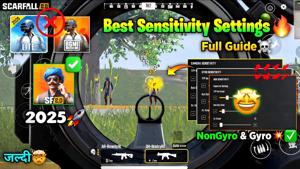 😤Scarfall 2.0 Best Sensitivity😳 Settings Full Guide 2025 | Scarfall 2.0 Sensitivity Settings🥶 2025 🔥