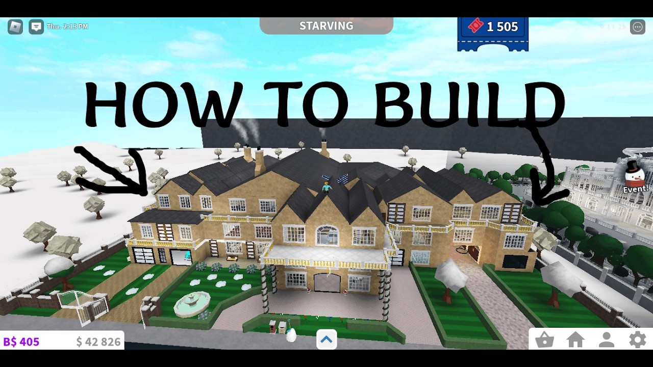 Tips and Tricks to build a Mega mansion in bloxburg
