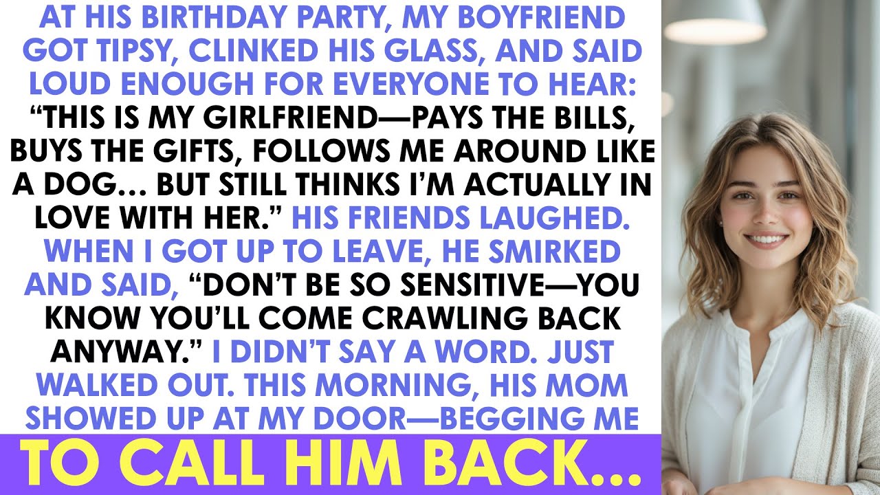 At His Birthday Party, My Boyfriend Got Tipsy, Clinked His Glass, And Said Loud Enough For Everyone