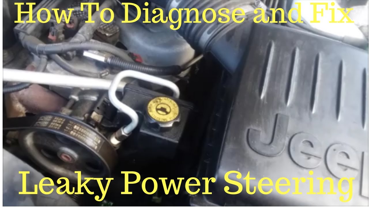 99 - 04 Jeep Grand Cherokee 4.0 Leaky Power Steering.  How to Diagnose and Fix.
