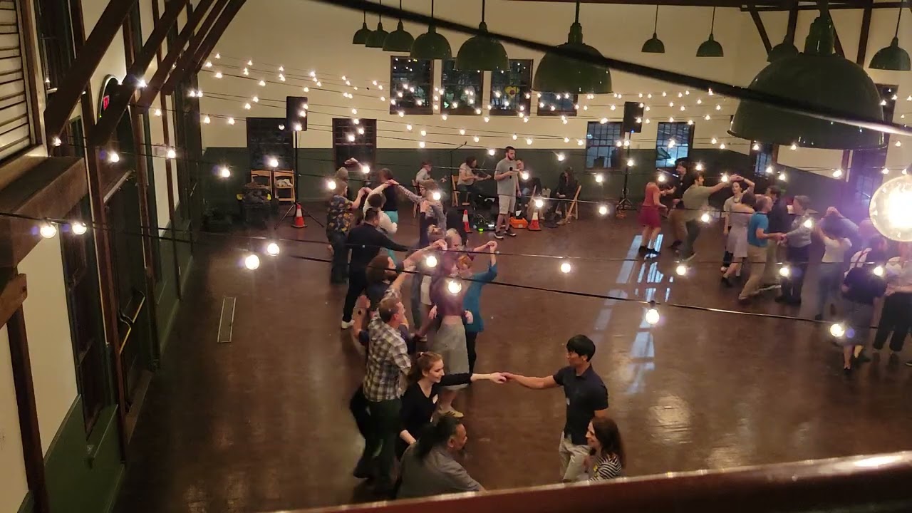 Trolley Barn Contra Dance - Waves Crashing