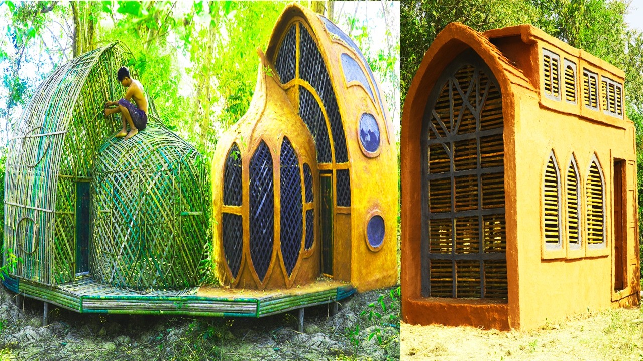 DIY Satisfying: Primitive Construction from Digging to Mud Walls | Amazing Top Full