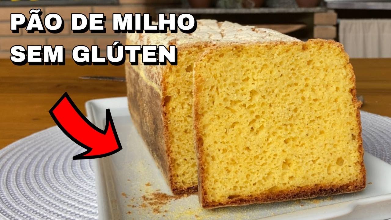 PÃO DE MILHO SEM GLÚTEN E SEM LACTOSE