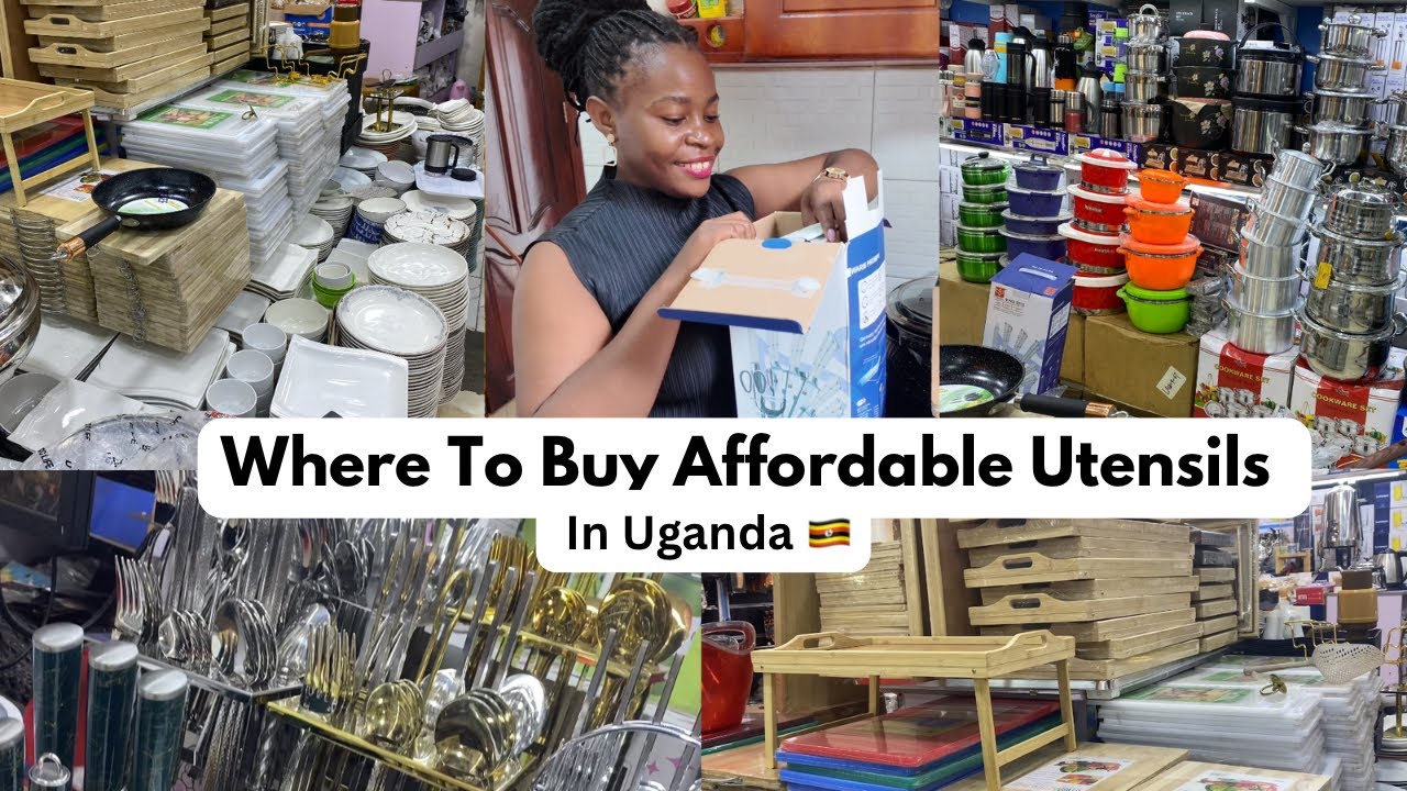 Come With Me To Shop For Kitchen Ware In Downtown Kampala | Prices + Unboxing Our New Utensils🛍️🍽️
