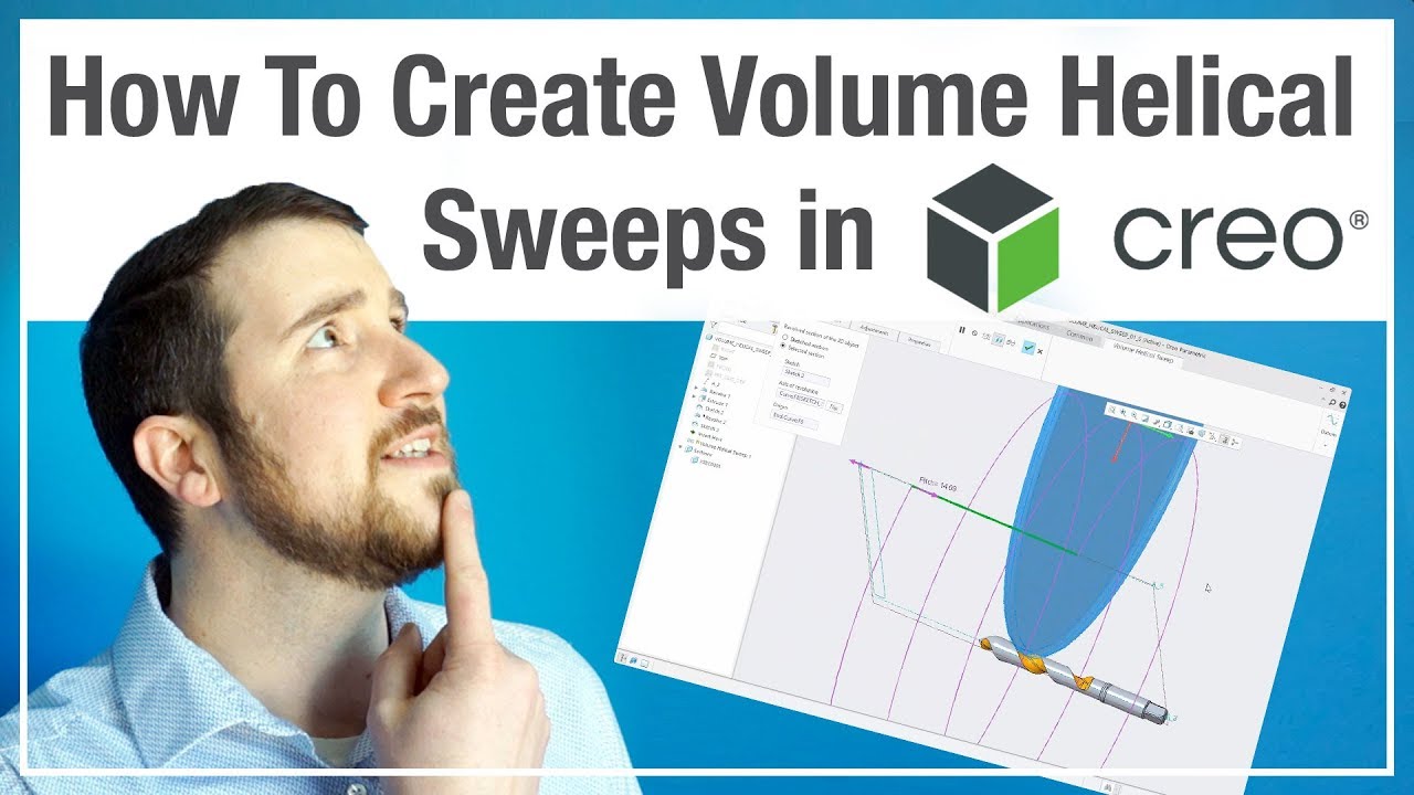 How To Create Volume Helical Sweeps In PTC Creo