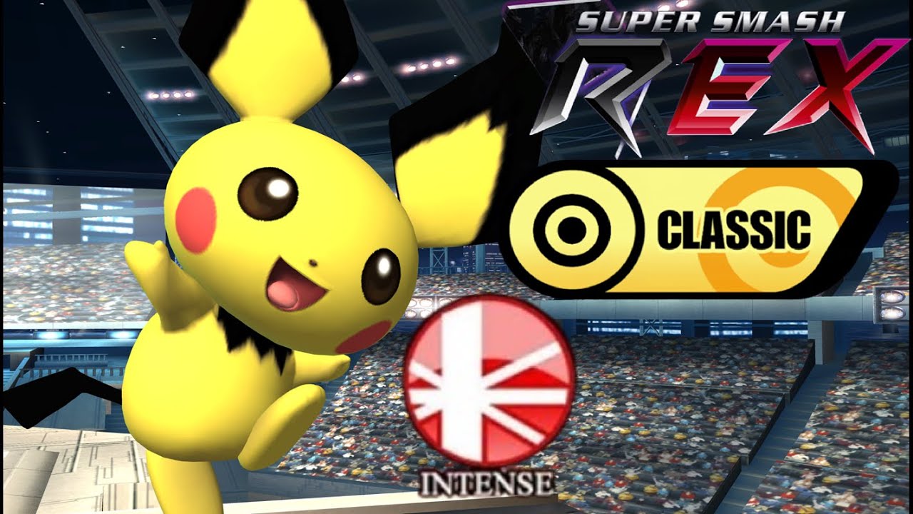 Super Smash REX Gameplay - Classic Mode with Pichu (Intense)