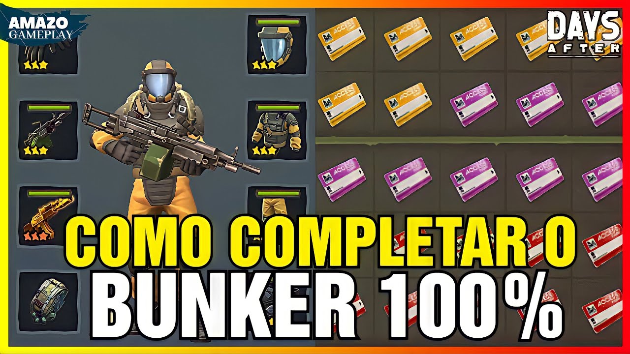 COMO COMPLETAR O BUNKER! O GUIA ABSOLUTAMENTE COMPLETO DAYS AFTER SOBREVIVÊNCIA